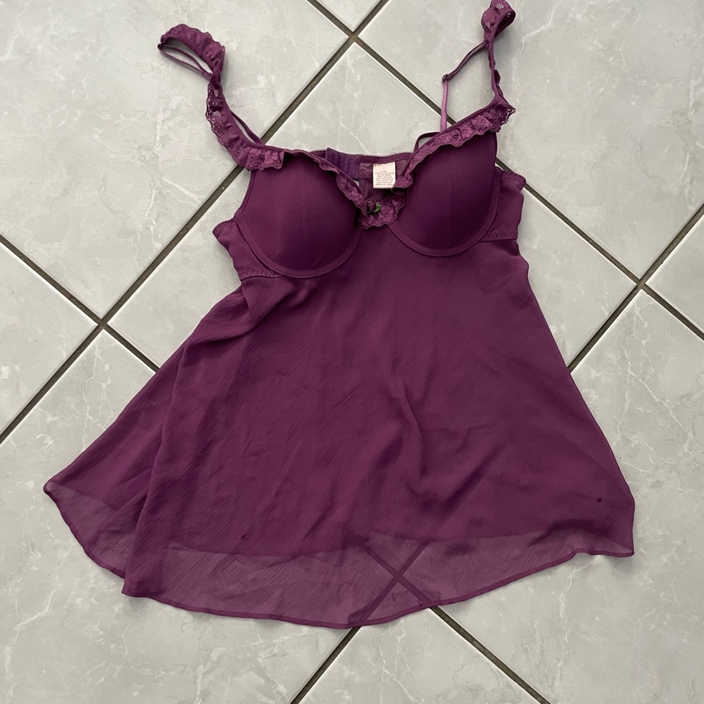 Cabernet Purple Lace Dress Size Large